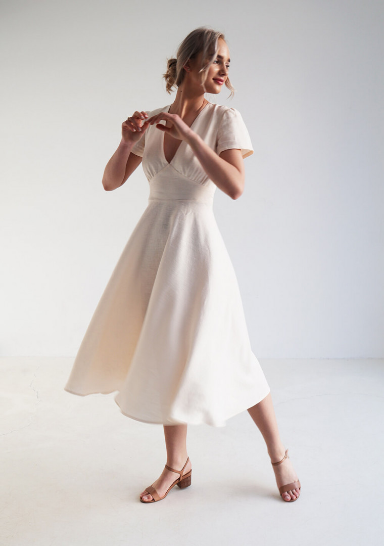 A line linen dress Sicily A line linen dress Sicily