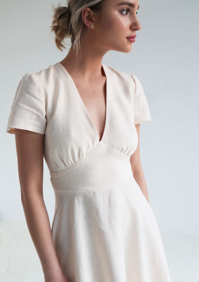 A line linen dress Sicily A line linen dress Sicily