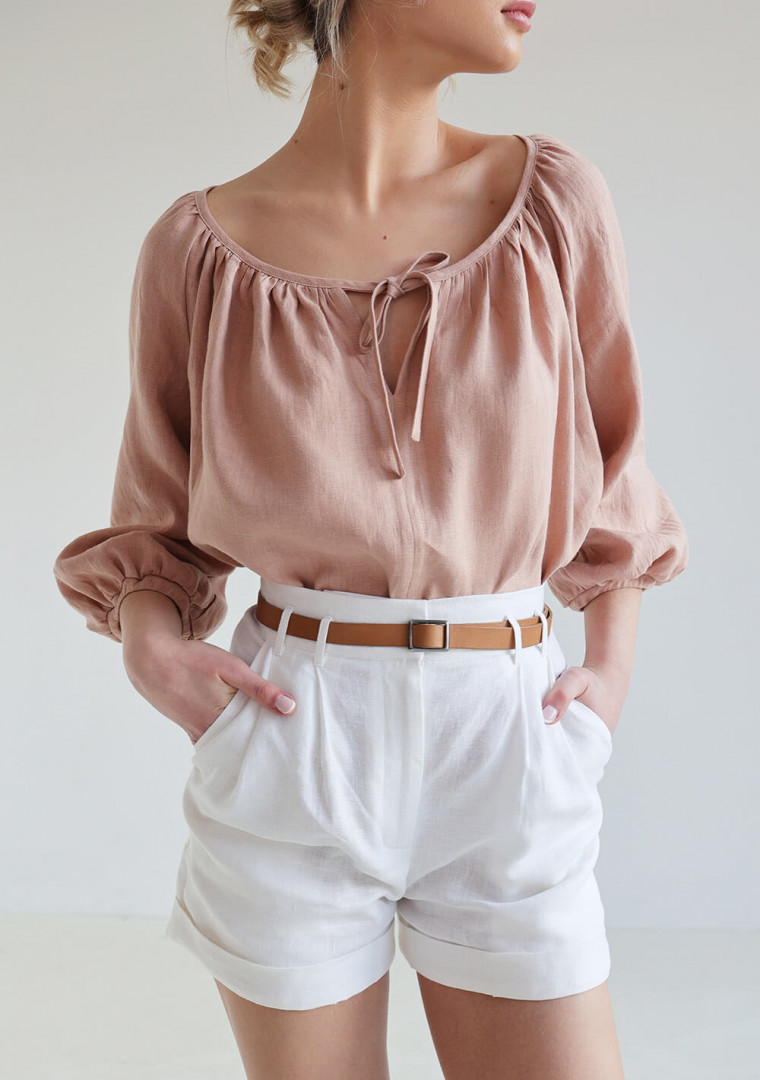High waisted linen shorts Sydney