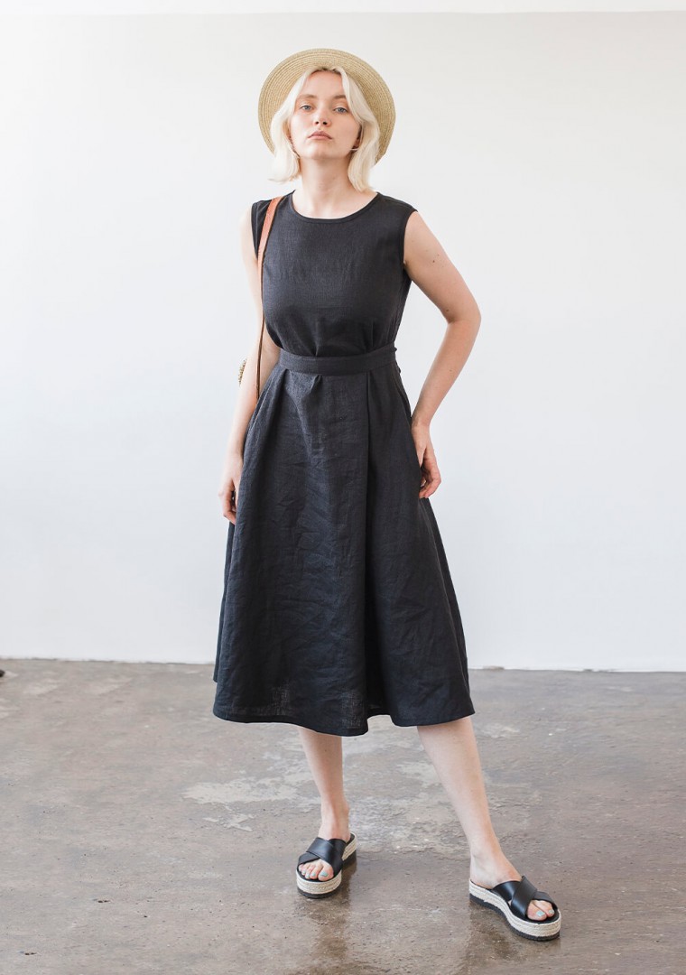 Linen A line dress Chloe