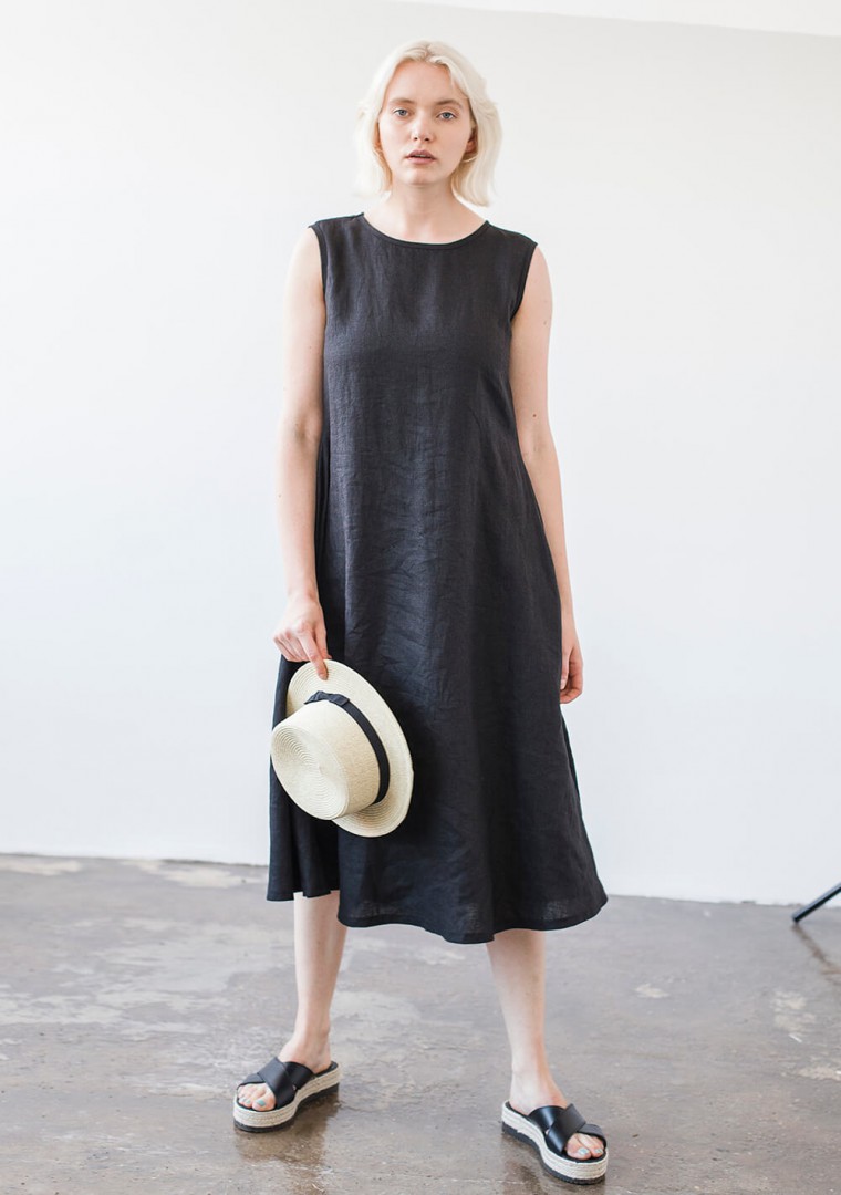 Linen A line dress Chloe