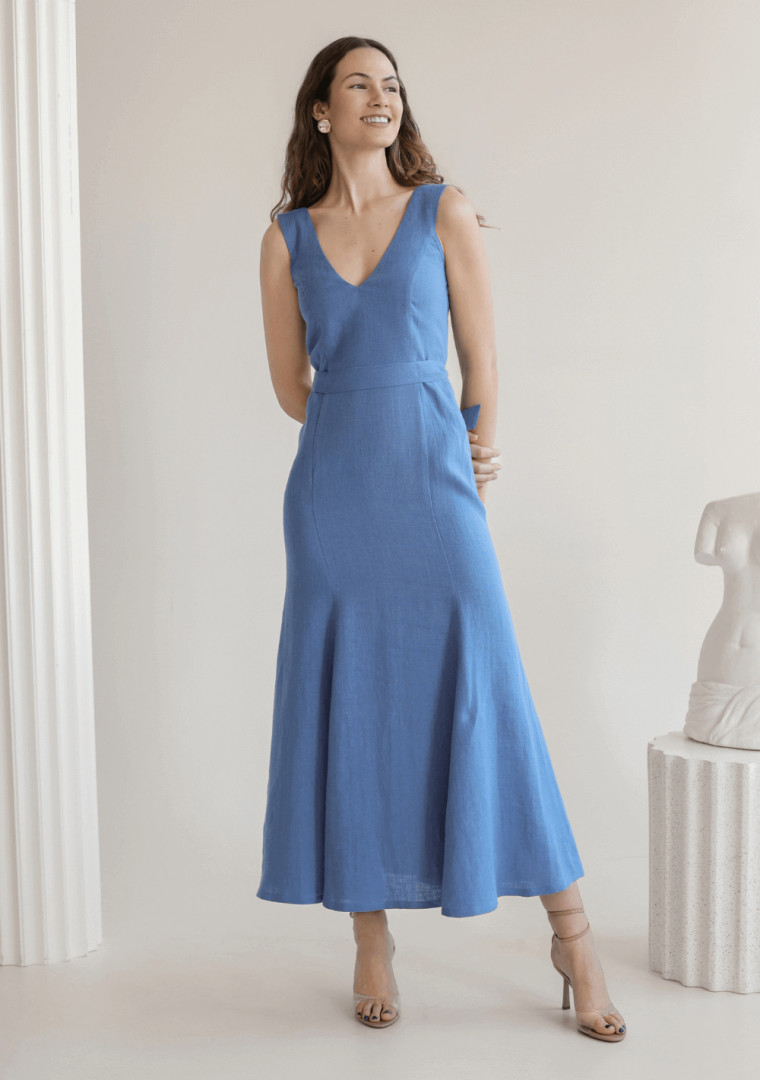 Linen bridesmaid dress Jasmin