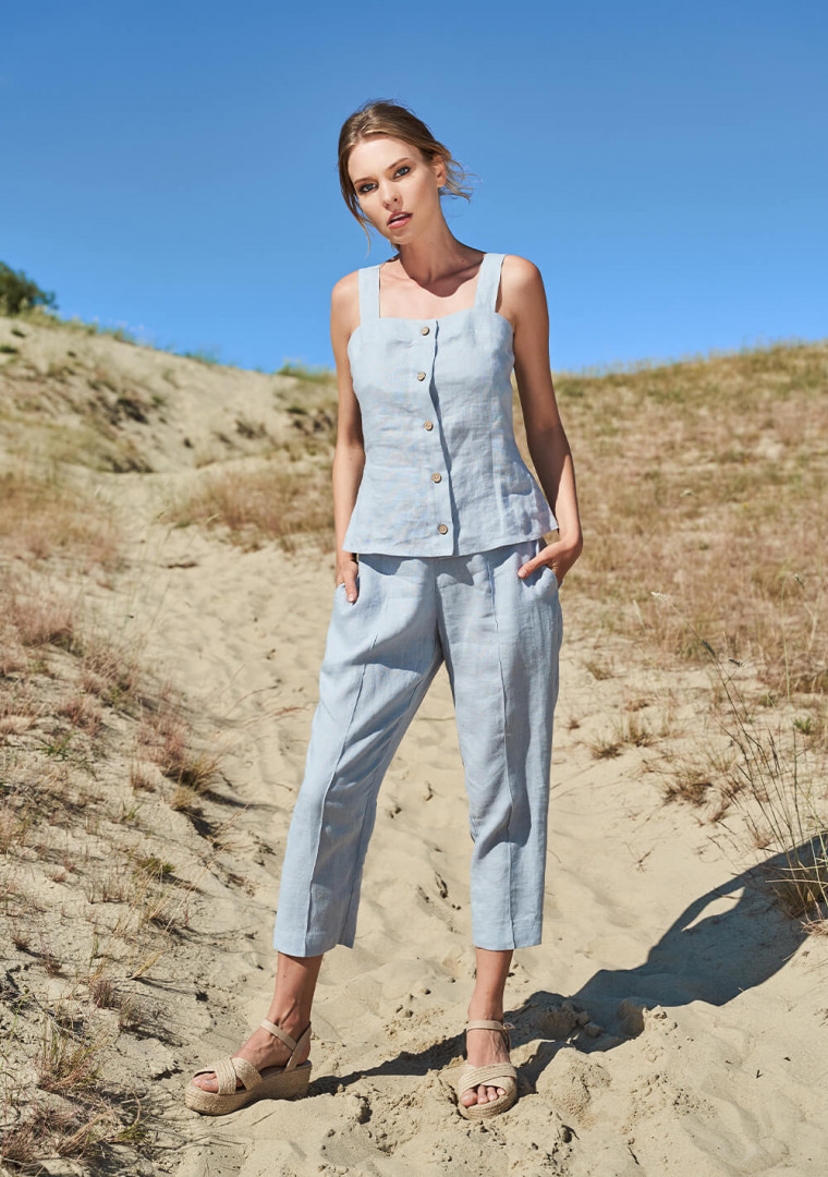 Linen cami top Ava