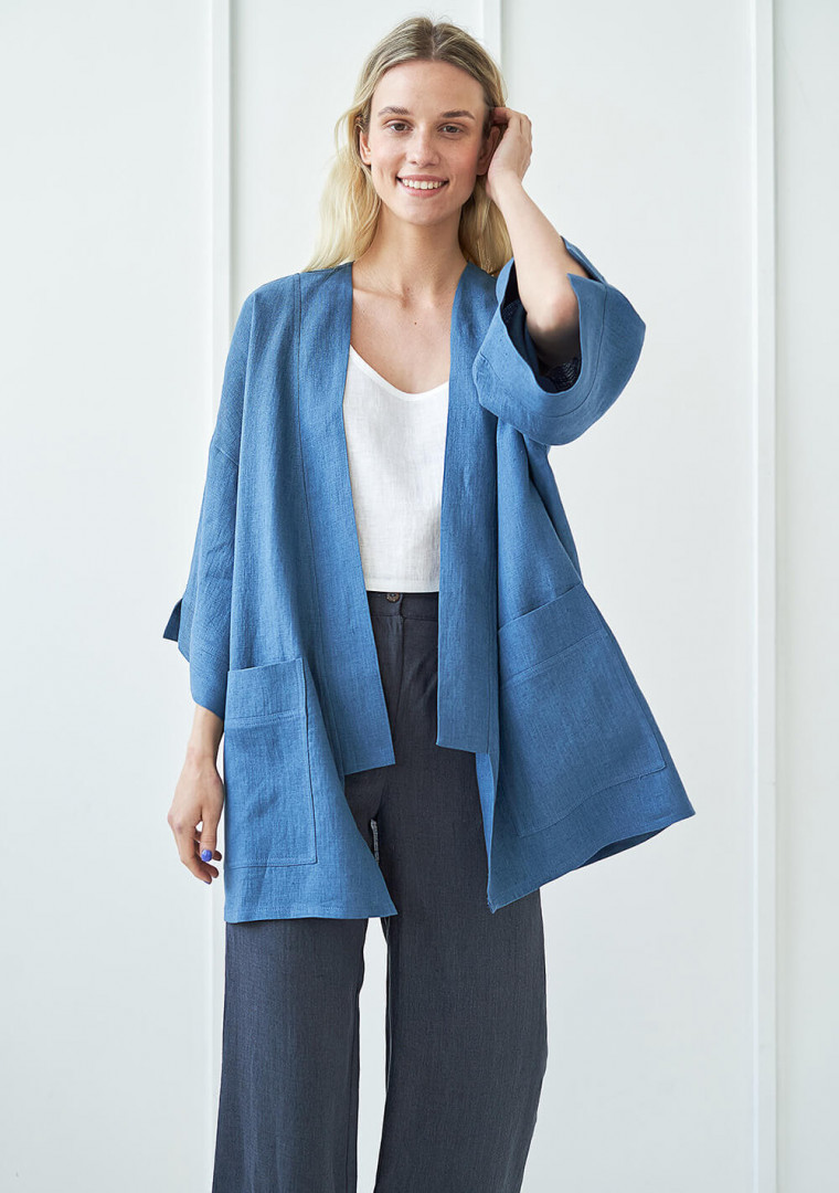 Linen cardigan Devonne