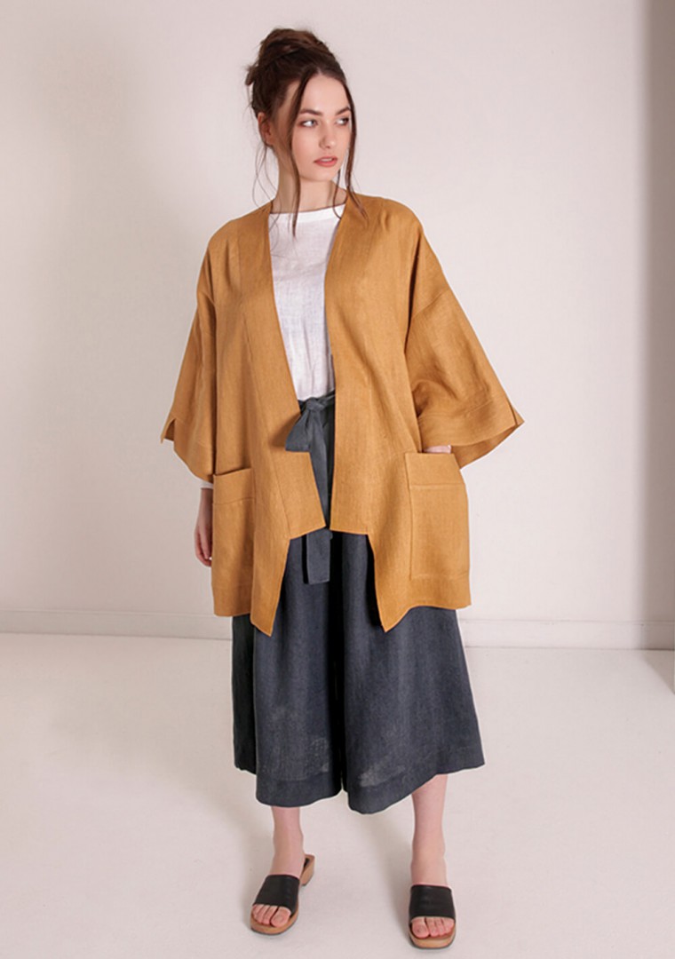 Linen cardigan Devonne