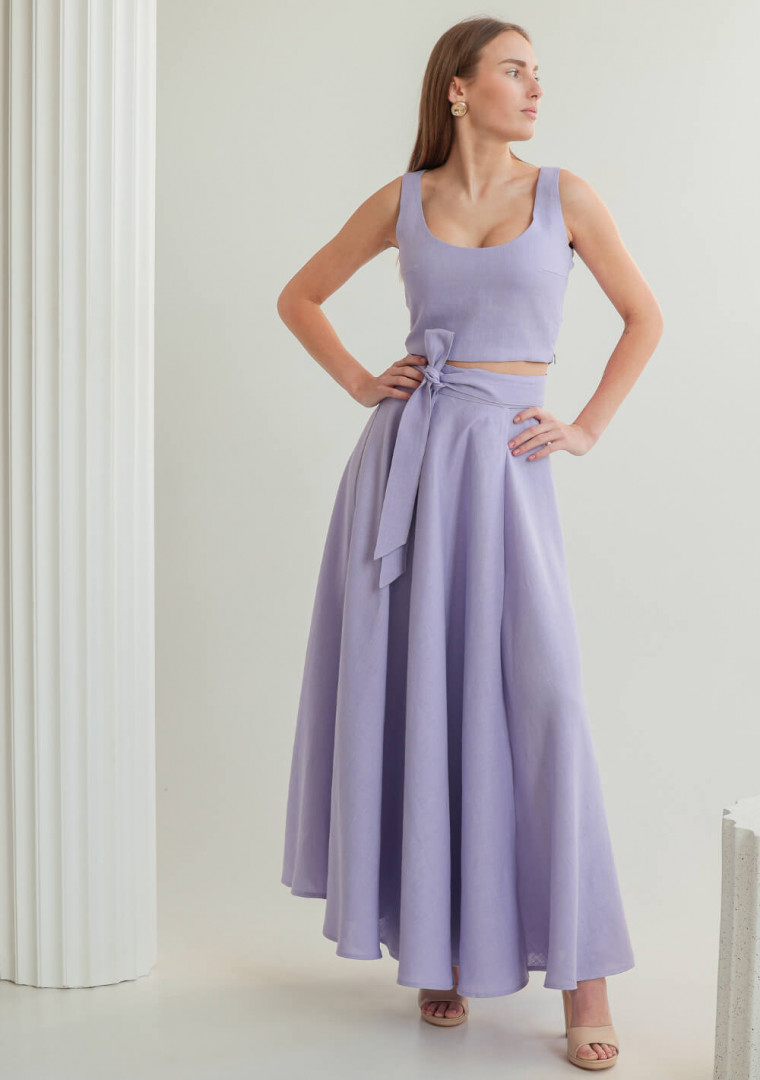 Linen circle skirt Kesiah