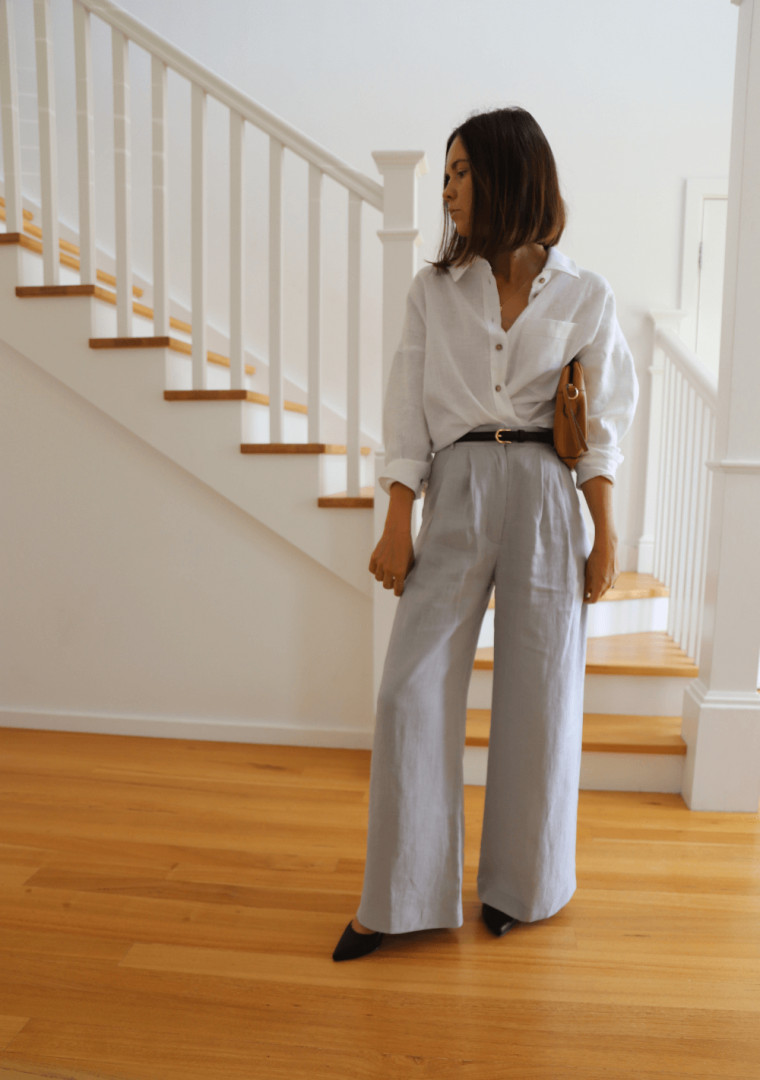 Linen collar shirt Amber Linen collar shirt Amber