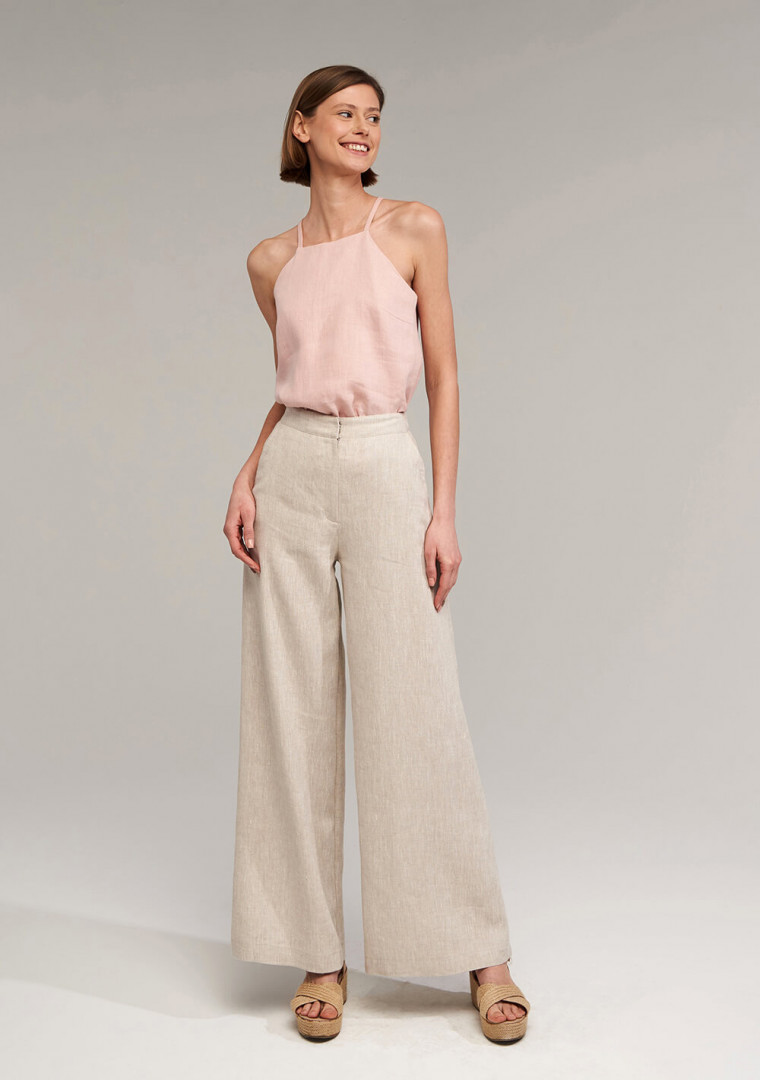 Linen pants Palazzo 30 inches inseam