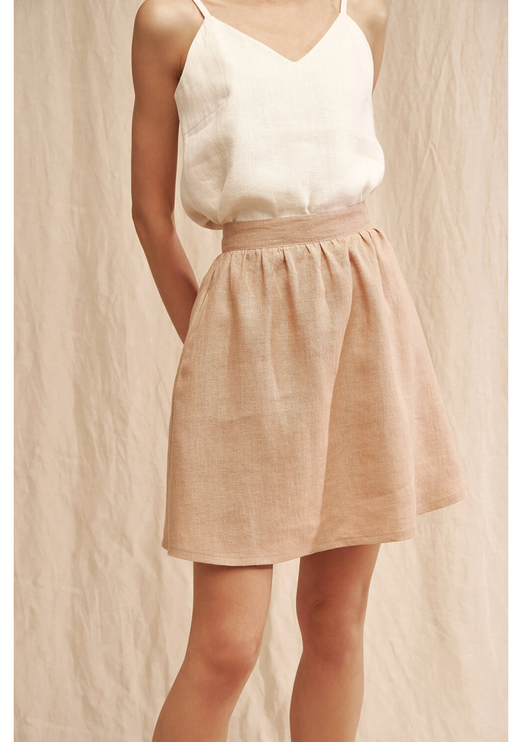 Linen skirt in mini length Shay