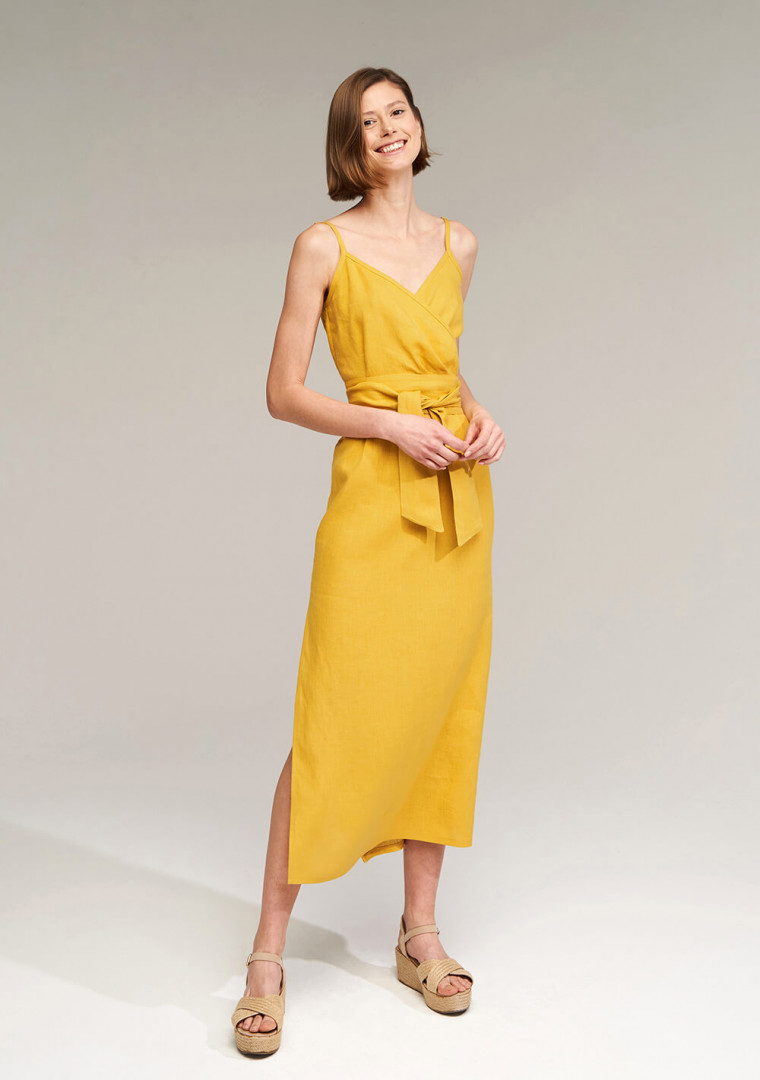 Linen strap dress Melody Linen strap dress Melody