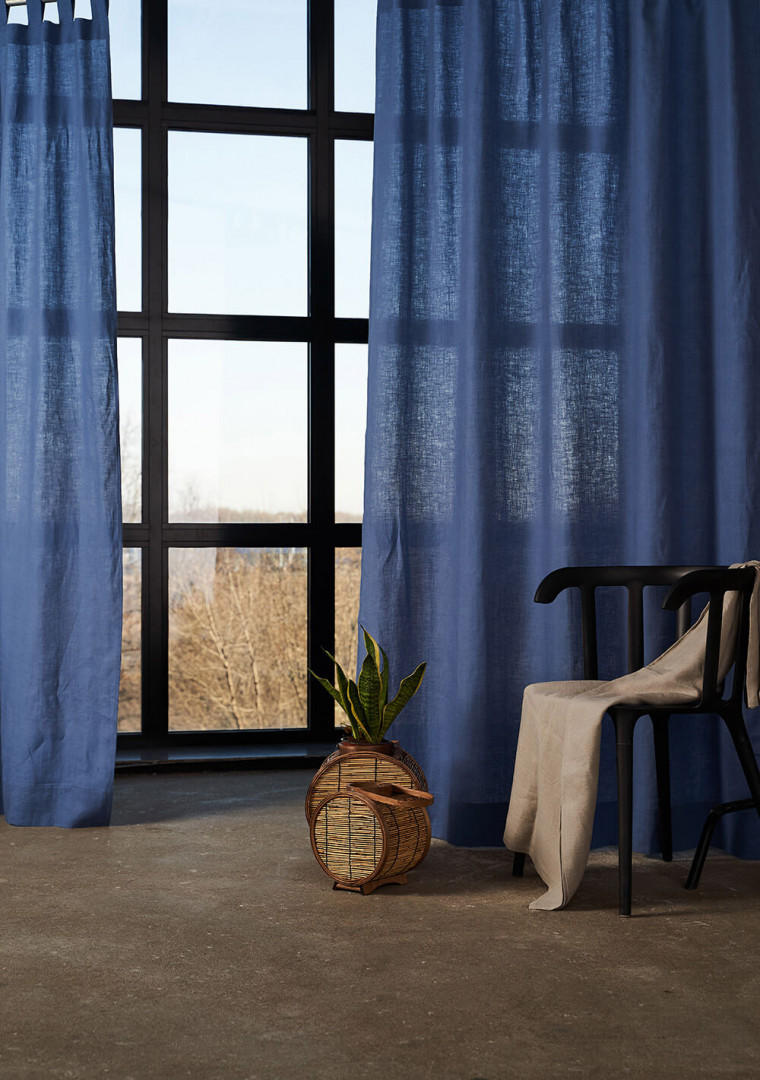 Linen tab top curtain panel set of 2