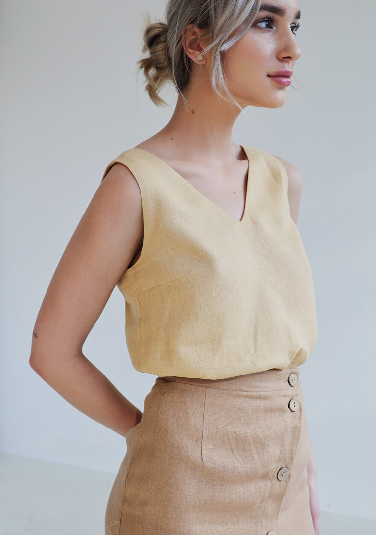 Linen top Carrie