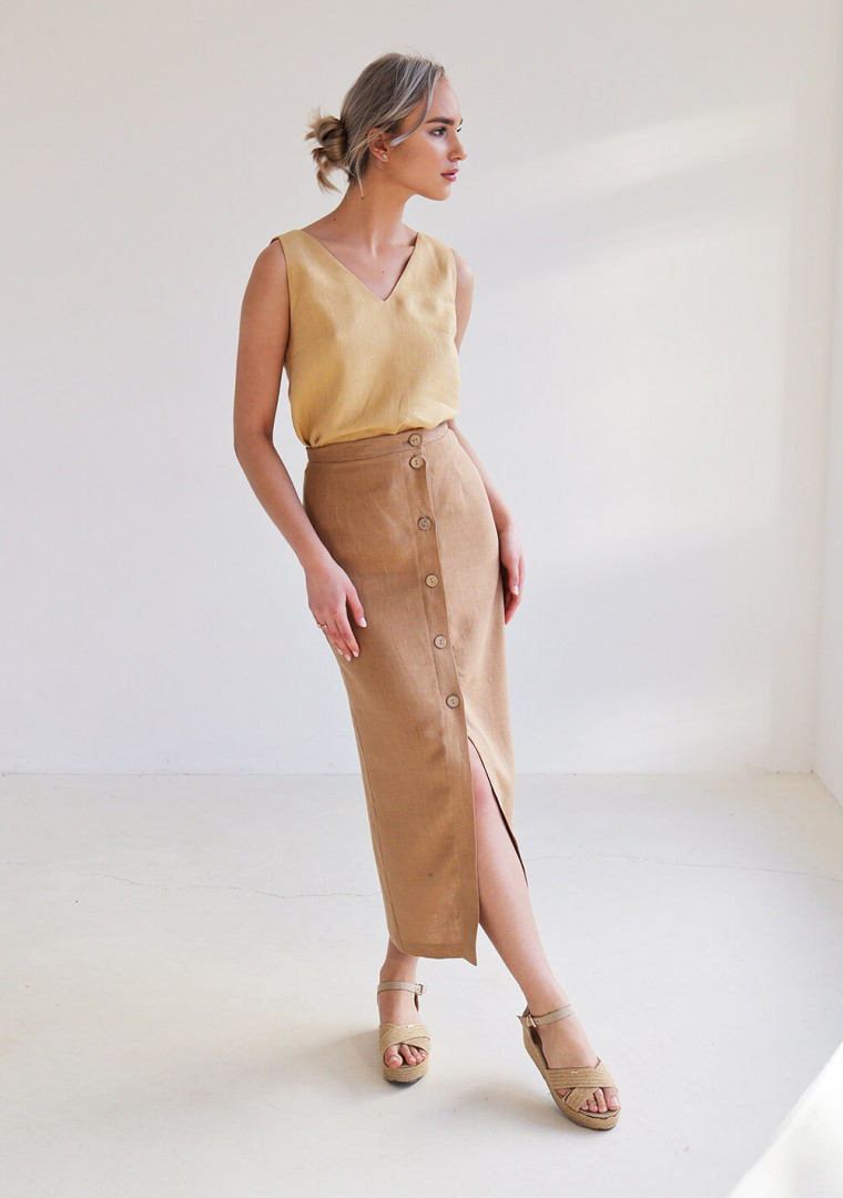 Linen top Carrie