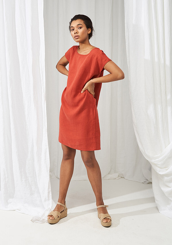 best linen tunic dress