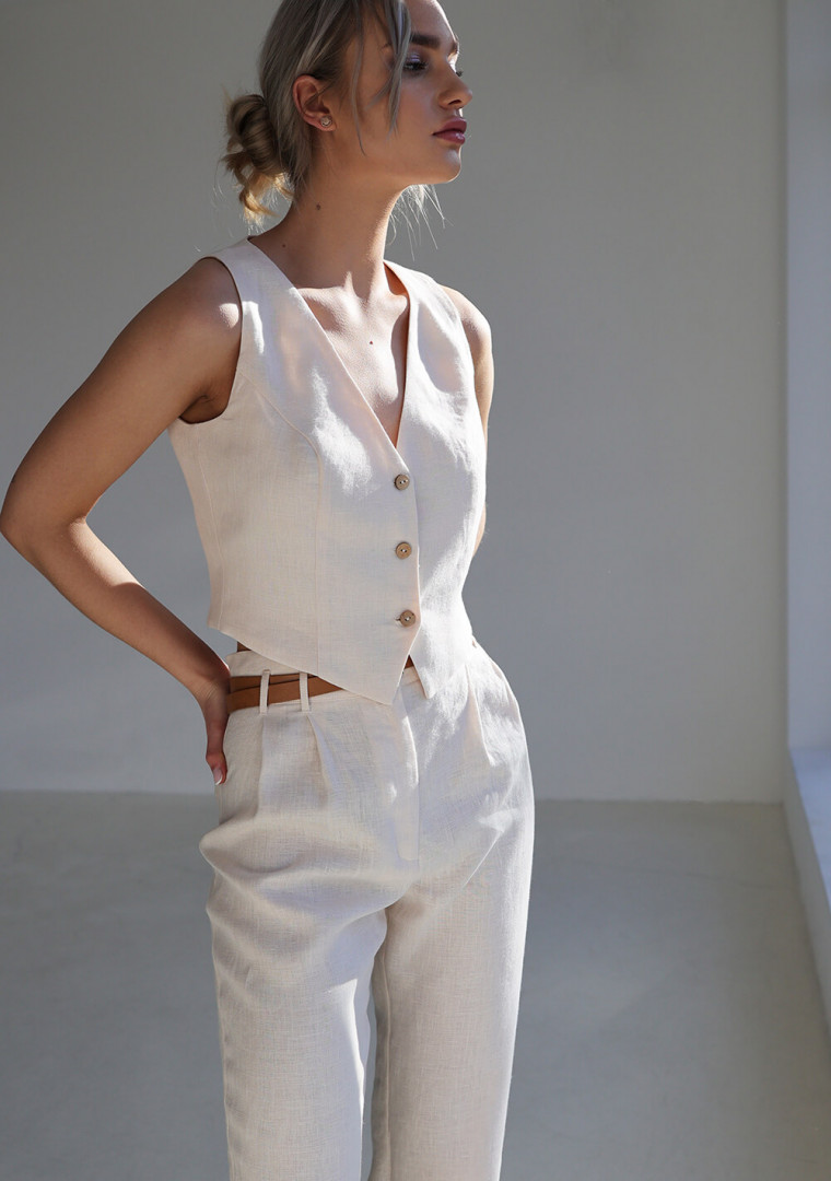 Linen vest Kelsey