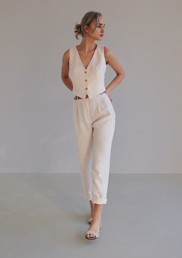 Linen vest Kelsey