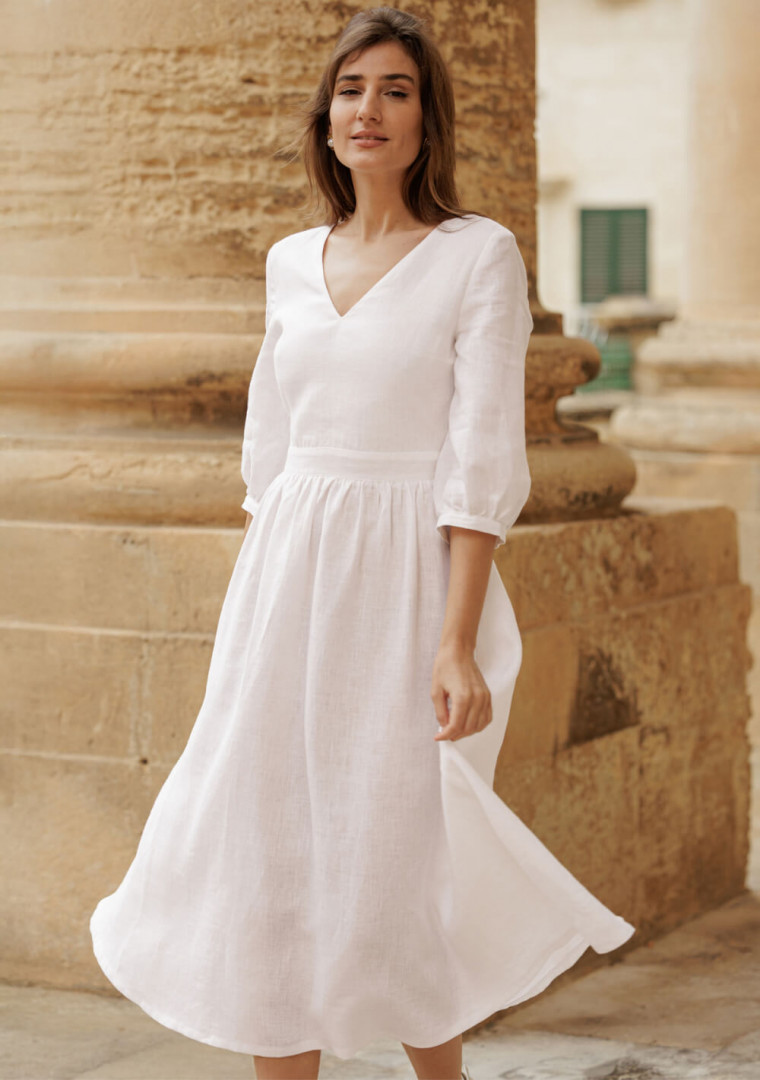 Linen wedding dress Madeleine