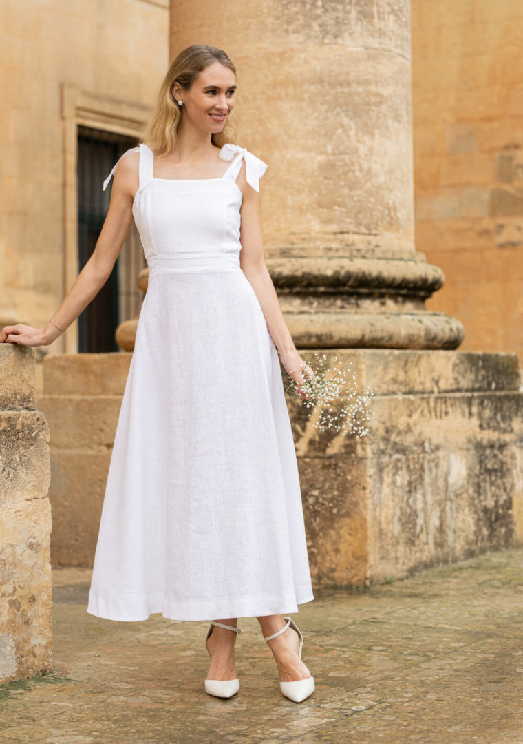 Linen wedding dress Perla