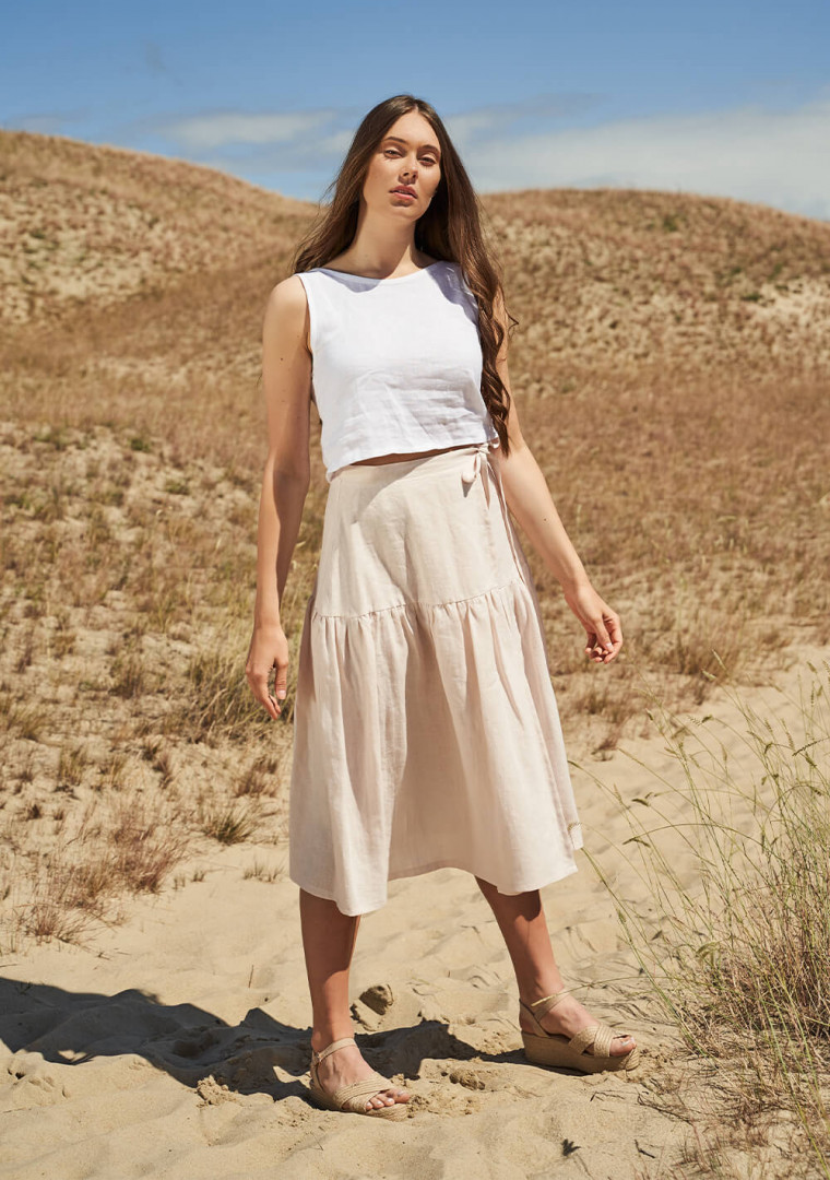 Linen wrap skirt Sabrina