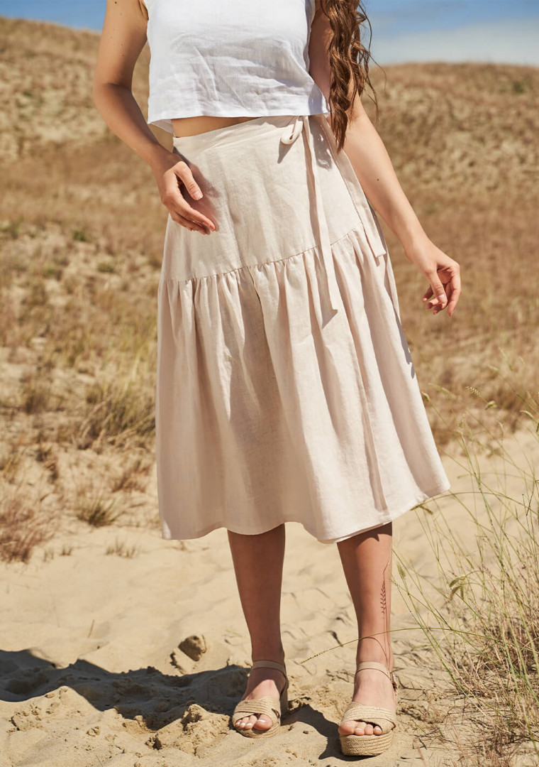 Linen wrap skirt Sabrina Linen wrap skirt Sabrina