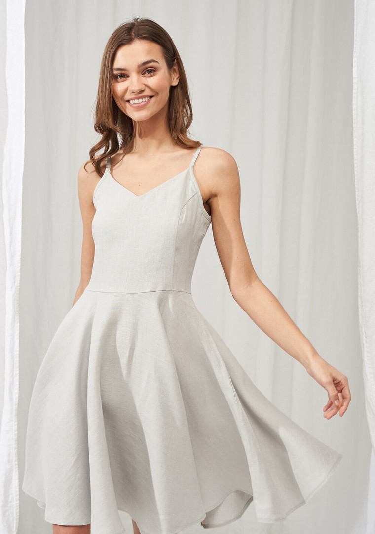 Midi linen circle dress Odessa