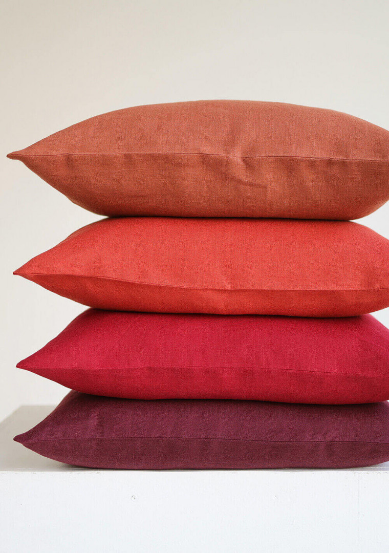 Natural linen pillow cover