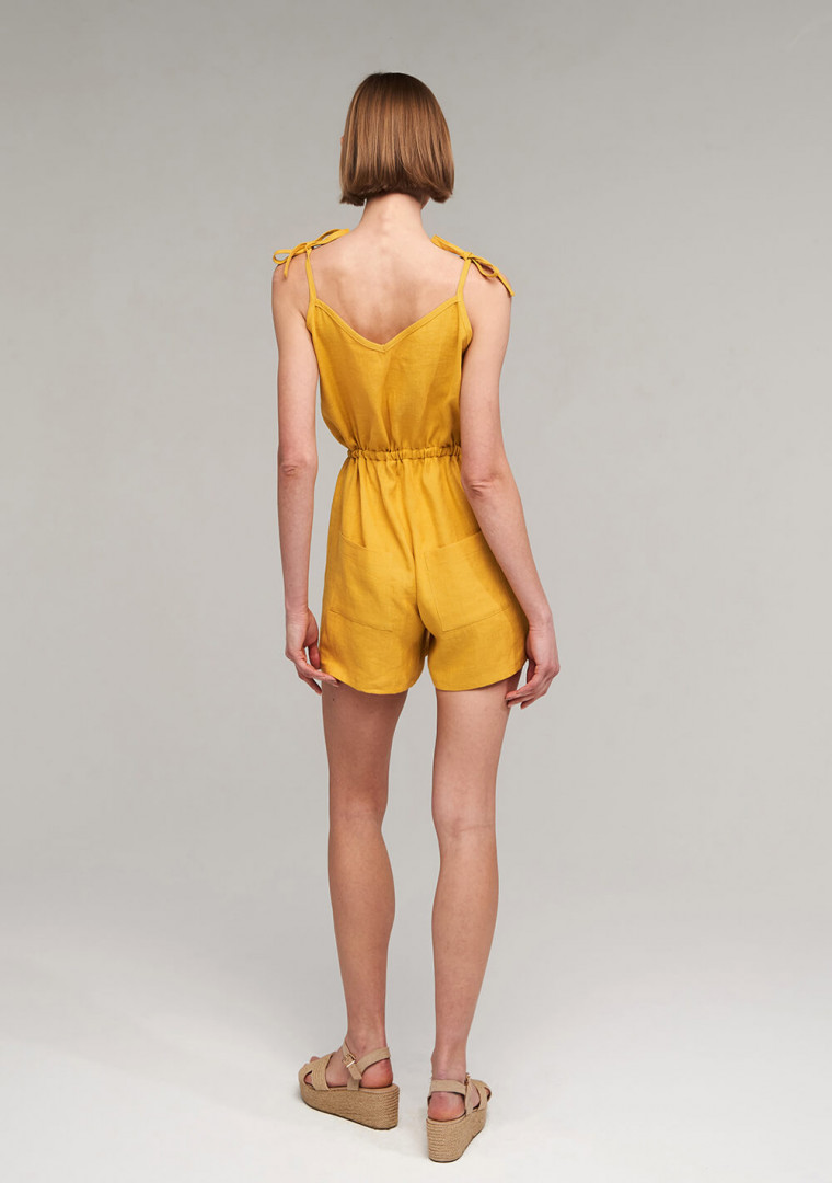 Short linen jumpsuit Keira