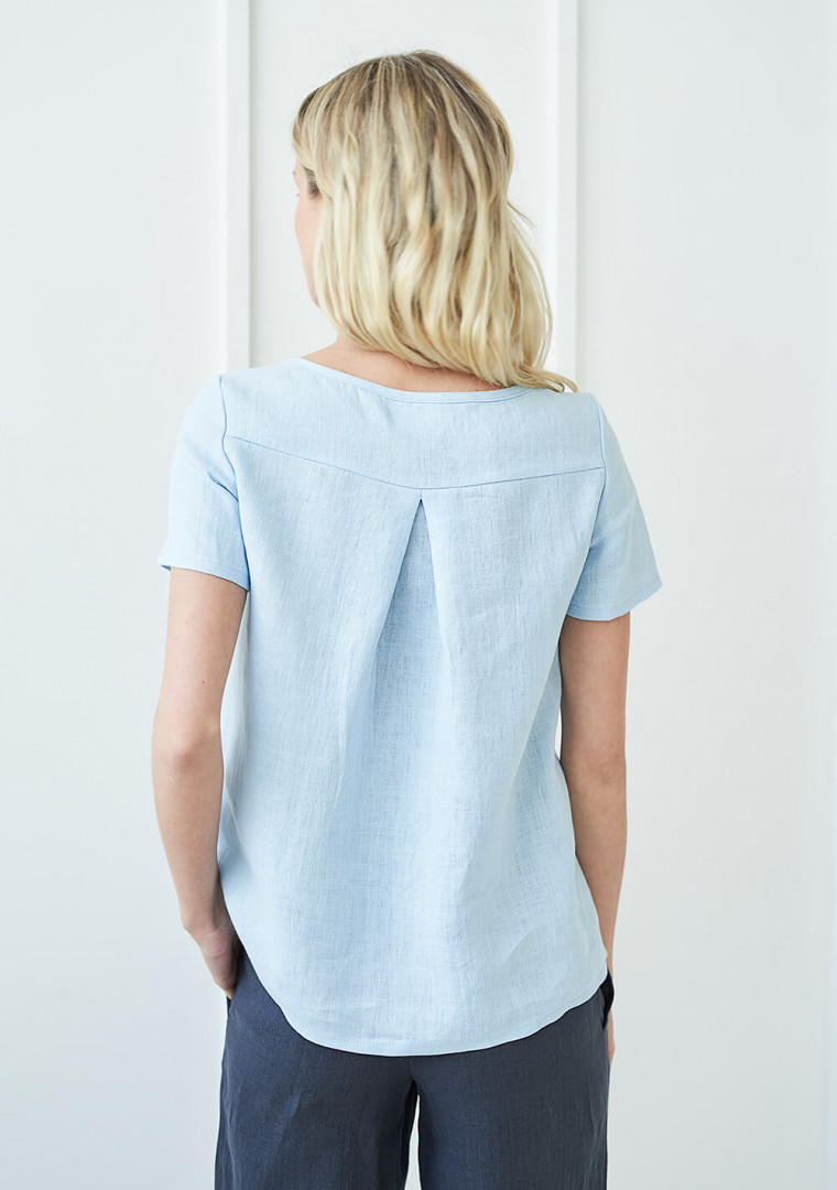 Short sleeve linen shirt Olivia