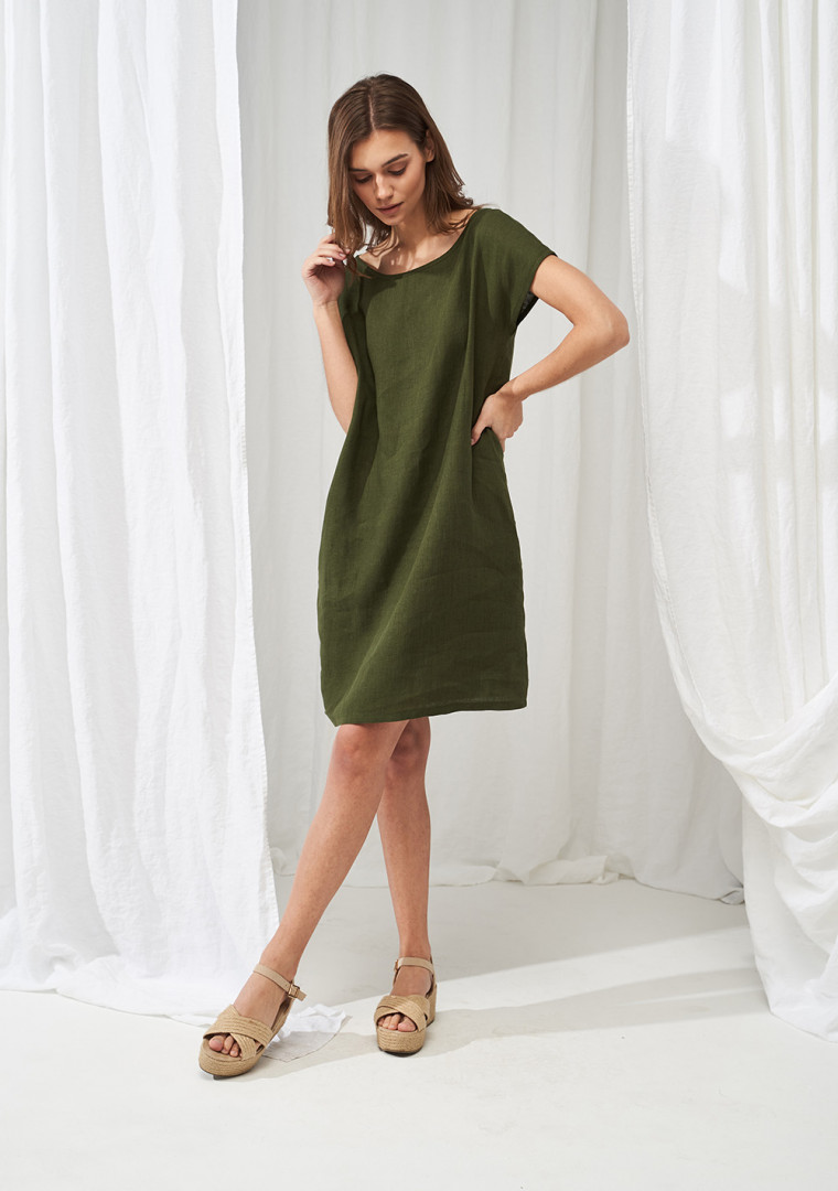 Simple linen tunic dress Teresa