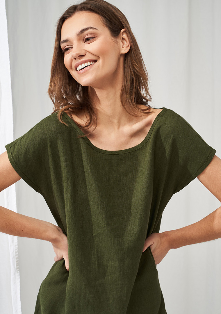 Simple linen tunic dress Teresa