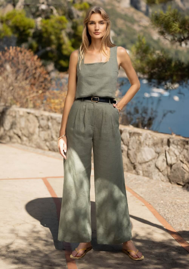 Wide leg linen pants Oakland Wide leg linen pants Oakland